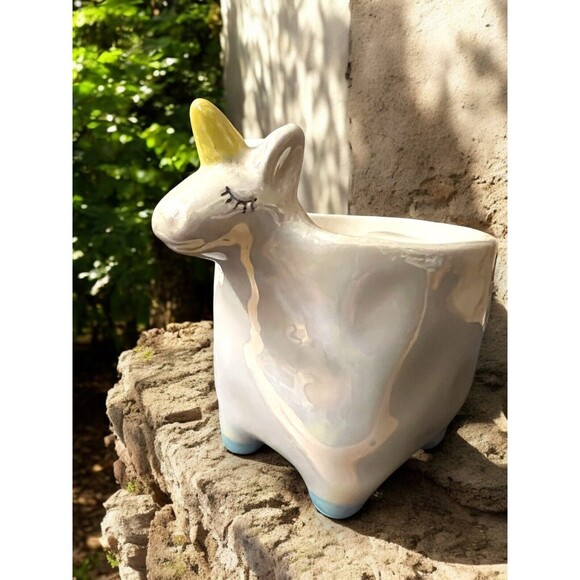 Unicorn Coffee Mug 'You Are Unique' Pastel Rainbow Handle 8oz Ceramic Cup Cute - Picture 8 of 8